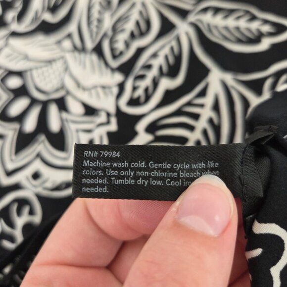 Soma Womens Black Floral Maxi Tank Sundress Size L Stretch Beach Resort Long - Picture 5 of 10